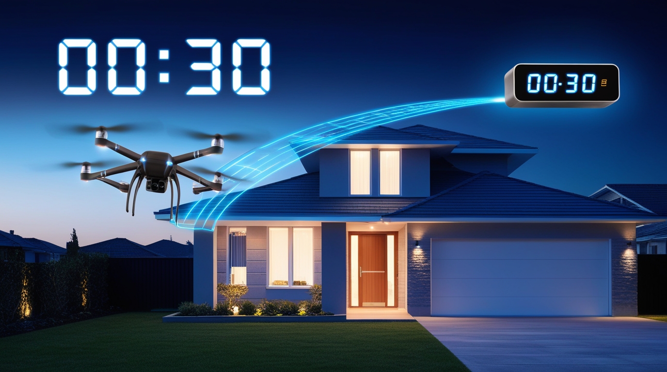 home security drone the fastest home protection on the market, 30 second security